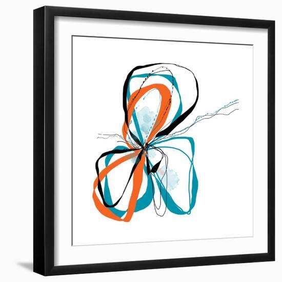 aqua Bloom-Jan Weiss-Framed Art Print