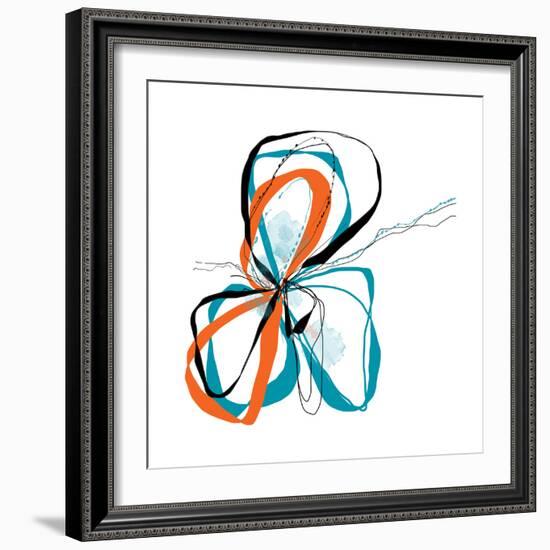 aqua Bloom-Jan Weiss-Framed Art Print