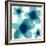 Aqua Blooms II-Hannah Carlson-Framed Art Print