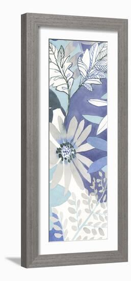 Aqua Blooms - Panel-Sandra Jacobs-Framed Art Print