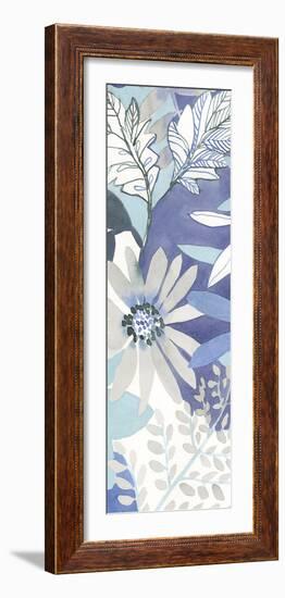 Aqua Blooms - Panel-Sandra Jacobs-Framed Art Print