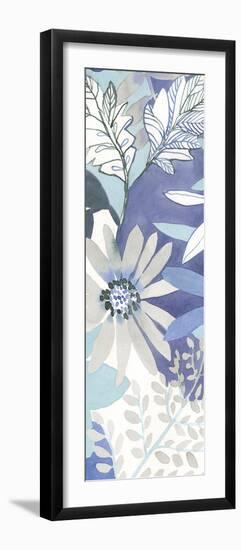 Aqua Blooms - Panel-Sandra Jacobs-Framed Art Print