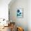 Aqua Blossom Triptych I-Vanessa Austin-Framed Stretched Canvas displayed on a wall
