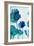 Aqua Blossom Triptych I-Vanessa Austin-Framed Art Print