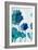 Aqua Blossom Triptych I-Vanessa Austin-Framed Art Print