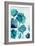 Aqua Blossom Triptych II-Vanessa Austin-Framed Art Print