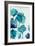 Aqua Blossom Triptych II-Vanessa Austin-Framed Art Print