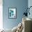 Aqua Blossom Triptych II-Vanessa Austin-Framed Art Print displayed on a wall