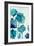 Aqua Blossom Triptych II-Vanessa Austin-Framed Art Print