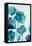 Aqua Blossom Triptych II-Vanessa Austin-Framed Stretched Canvas