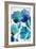 Aqua Blossom Triptych III-Vanessa Austin-Framed Art Print