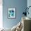 Aqua Blossom Triptych III-Vanessa Austin-Framed Art Print displayed on a wall