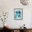 Aqua Blossom Triptych III-Vanessa Austin-Framed Art Print displayed on a wall