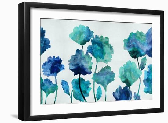 Aqua Blossom-Vanessa Austin-Framed Art Print