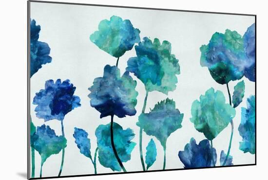 Aqua Blossom-Vanessa Austin-Mounted Art Print