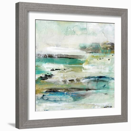 Aqua Coast II-Lila Bramma-Framed Art Print