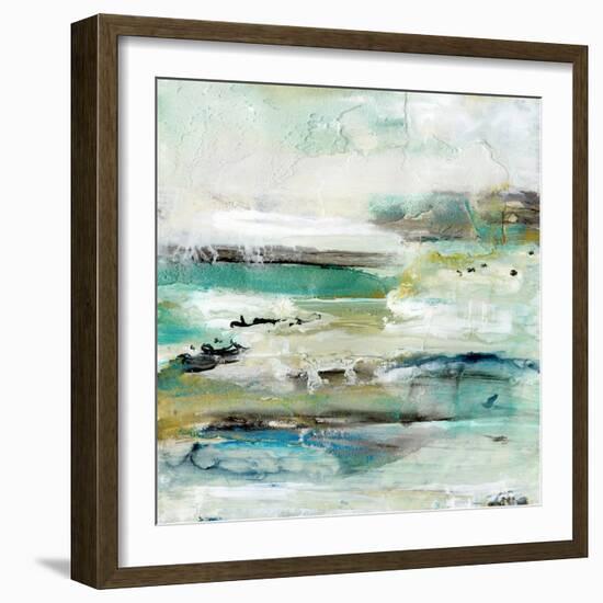 Aqua Coast II-Lila Bramma-Framed Art Print