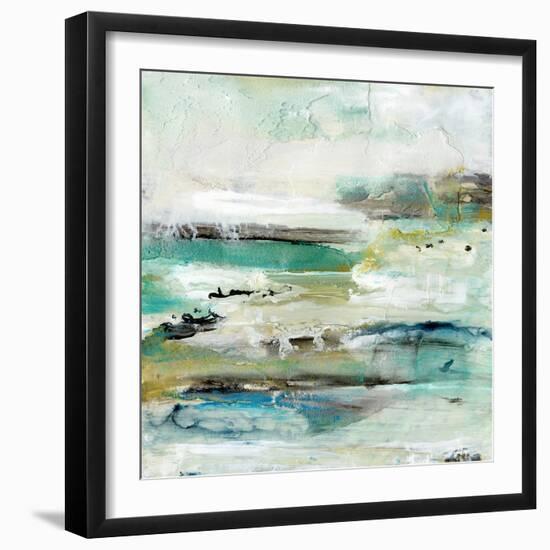 Aqua Coast II-Lila Bramma-Framed Art Print