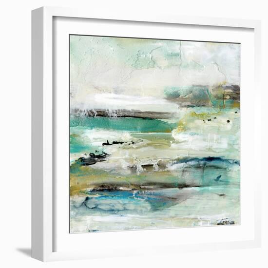 Aqua Coast II-Lila Bramma-Framed Art Print