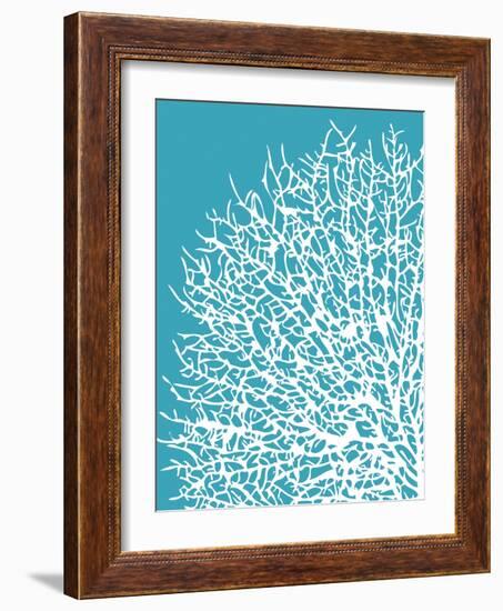 Aqua Coral I-Sabine Berg-Framed Art Print