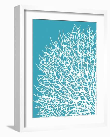 Aqua Coral I-Sabine Berg-Framed Art Print