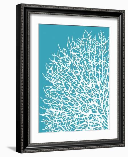 Aqua Coral I-Sabine Berg-Framed Art Print