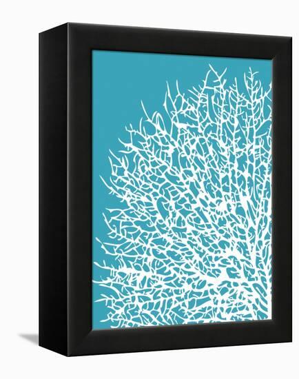 Aqua Coral I-Sabine Berg-Framed Stretched Canvas