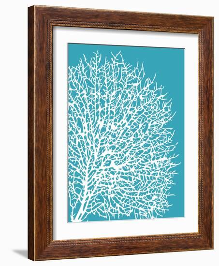 Aqua Coral II-Sabine Berg-Framed Art Print