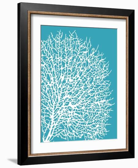 Aqua Coral II-Sabine Berg-Framed Art Print