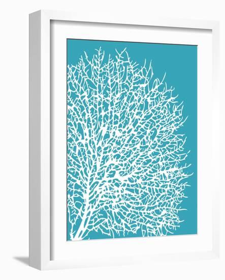 Aqua Coral II-Sabine Berg-Framed Art Print