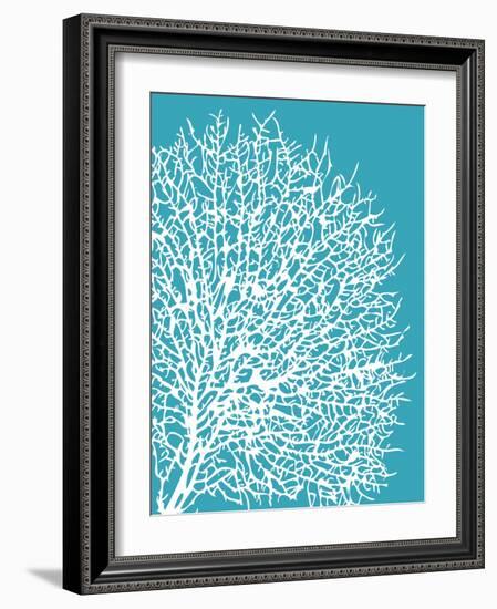 Aqua Coral II-Sabine Berg-Framed Art Print