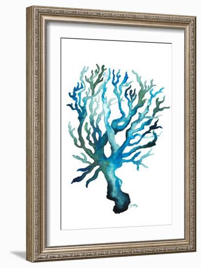 Aqua Creatures IV-Elizabeth Medley-Framed Art Print