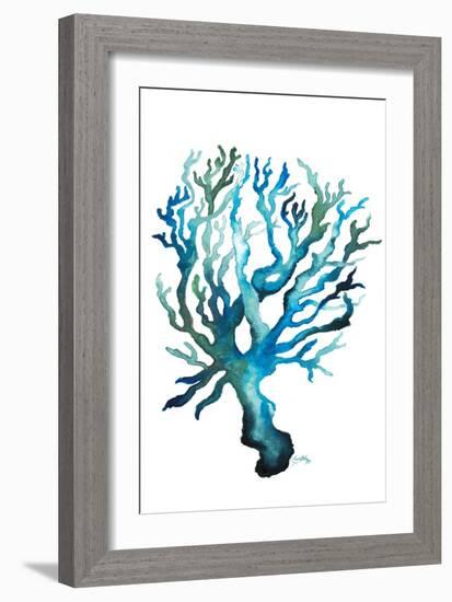 Aqua Creatures IV-Elizabeth Medley-Framed Art Print