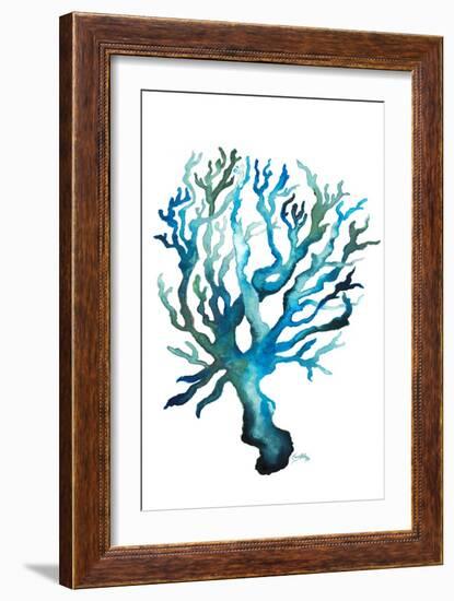 Aqua Creatures IV-Elizabeth Medley-Framed Art Print