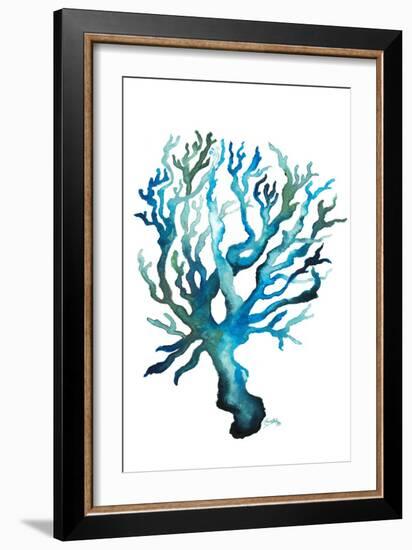 Aqua Creatures IV-Elizabeth Medley-Framed Art Print