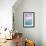 Aqua Dolphin-Alixandra Mullins-Framed Art Print displayed on a wall