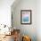 Aqua Dolphin-Alixandra Mullins-Framed Art Print displayed on a wall