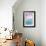 Aqua Dolphin-Alixandra Mullins-Framed Art Print displayed on a wall