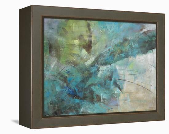 Aqua Explosion-Gabriela Villarreal-Framed Stretched Canvas