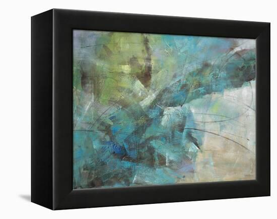 Aqua Explosion-Gabriela Villarreal-Framed Stretched Canvas