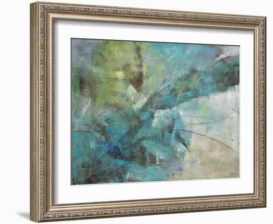 Aqua Explosion-Gabriela Villarreal-Framed Art Print