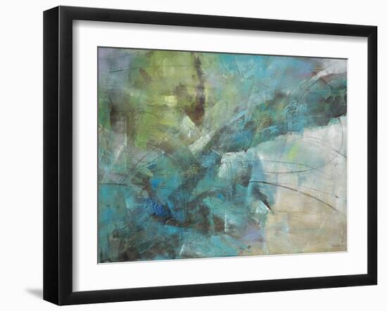 Aqua Explosion-Gabriela Villarreal-Framed Art Print