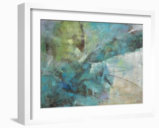 Aqua Explosion-Gabriela Villarreal-Framed Art Print