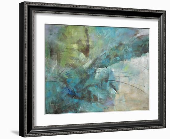 Aqua Explosion-Gabriela Villarreal-Framed Art Print