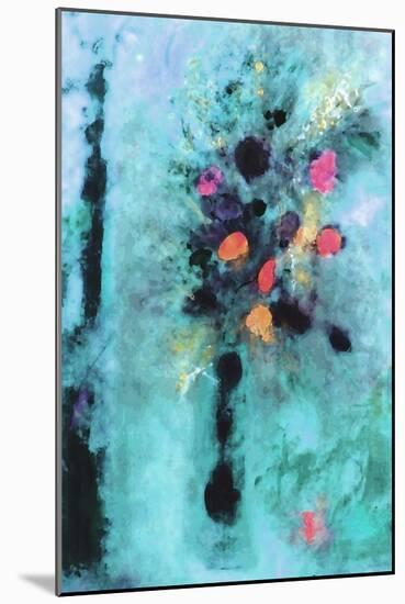 Aqua Fantasy Floral-Ruth Palmer-Mounted Art Print