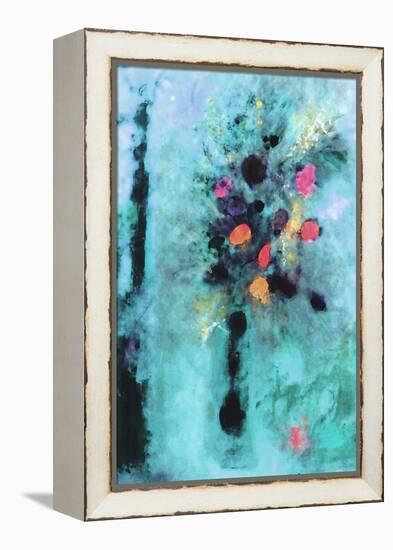 Aqua Fantasy Floral-Ruth Palmer-Framed Stretched Canvas