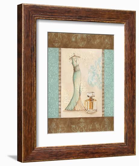 Aqua Fashion I-Sophie Devereux-Framed Art Print