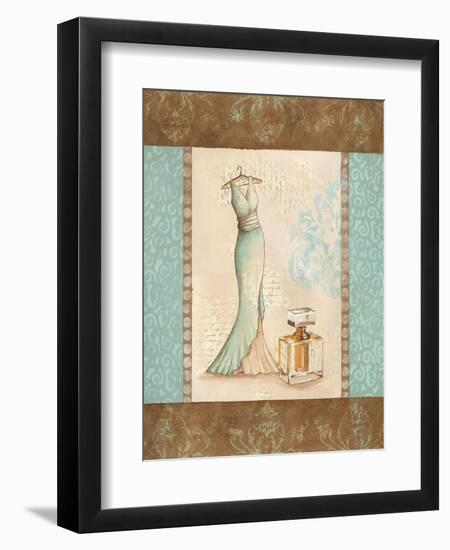 Aqua Fashion I-Sophie Devereux-Framed Art Print