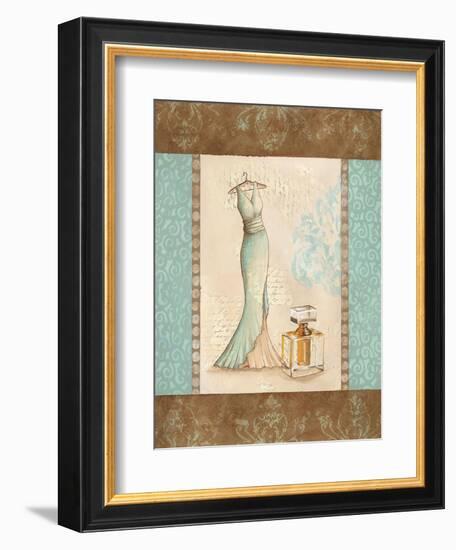 Aqua Fashion I-Sophie Devereux-Framed Art Print