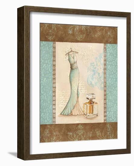 Aqua Fashion I-Sophie Devereux-Framed Art Print